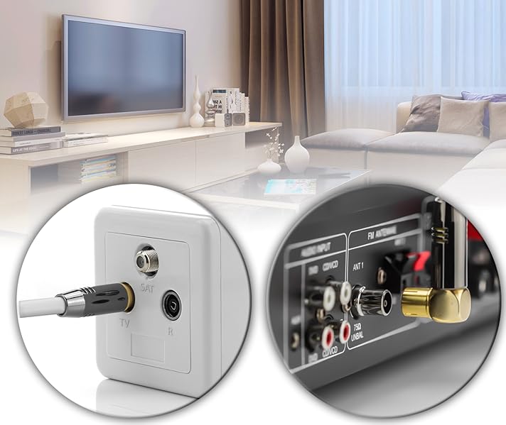 Deleycon 12 5m Tv Antennenkabel Koaxialkabel 1x Amazon De