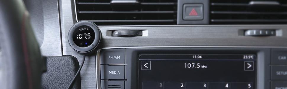 藍芽接受器德國aukey 車用fm藍牙音樂接收器4 1 廣播kenwood Mazda 發射喇叭 Yahoo奇摩拍賣