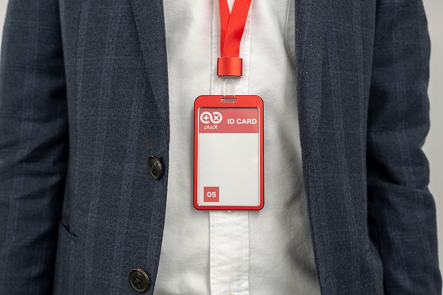 Amazon 社員証 ケース 縦 型 ハード アルミニウム ID IC カード ネーム ホルダー 用途説明会や新卒採用、展示会など 付属ネックストラップ ブランドplusX(プラス Amazon 社員証 ケース 縦 型 ハード アルミニウム ID IC カード ネーム ホルダー 用途説明会や新卒採用、展示会など 付属ネックストラップ ブランドplusX(プラス