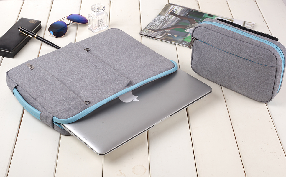 Amazon Voova パソコンケース スリーブ バッグ 1415.6インチ ノートpcケース 衝撃吸収ノートパソコンカバー ケース 防水 パソコン バッグ アクセサリーポーチ付き