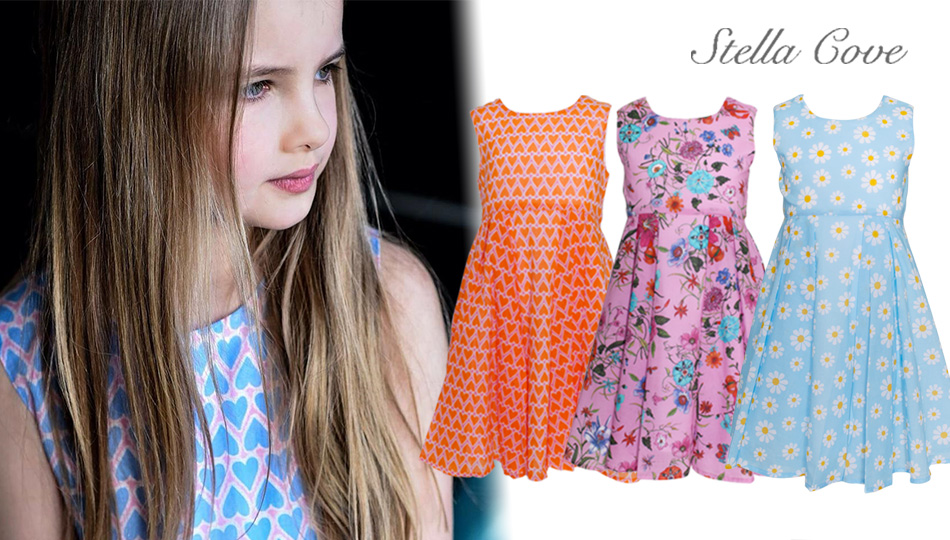 Amazon Stella Cove インポート ワンピース 女の子 コットン