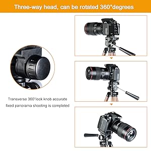 激安販売 TL20231 アルミ三脚 3WAY雲台 軽便旅行用 49インチ