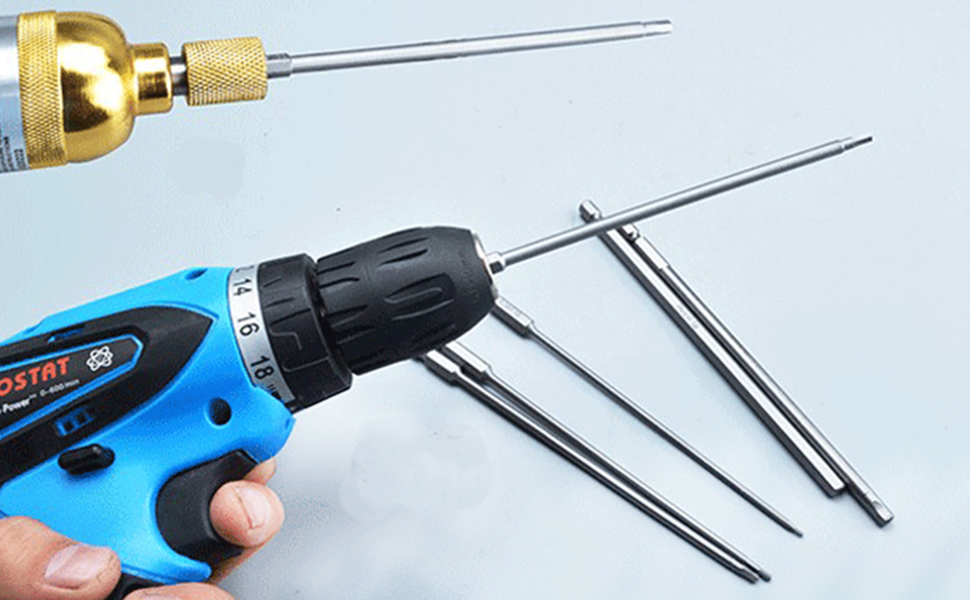 Set 11 Bit Torx Di Sicurezza 100 Mm | Punta Magnetica | Da 1/4" | T6-T40 | Per Cacciaviti Elettrici - Foto 3