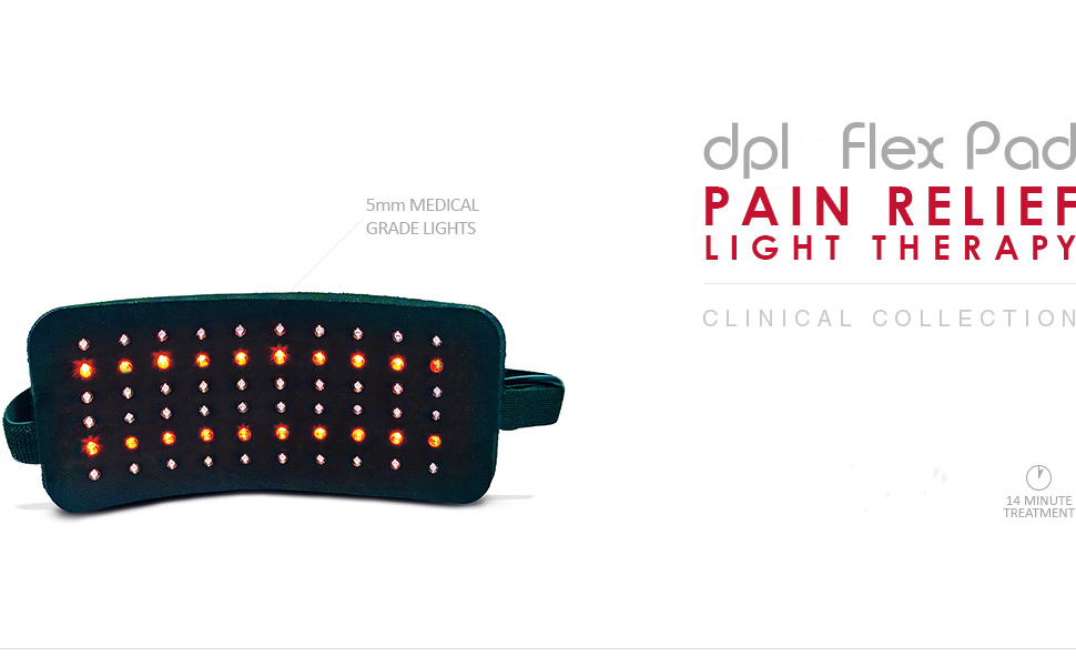 DPL FlexPad Pain Relief System Back & Knee Pain 880nm Infrared & 660nm