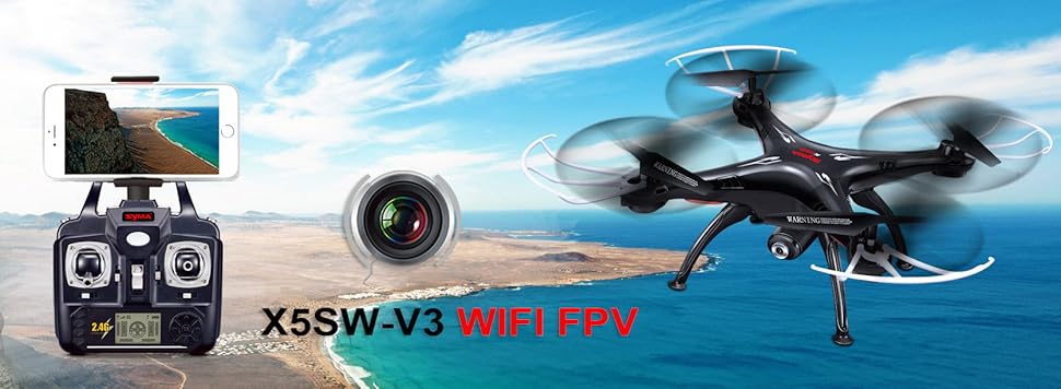 Amazon.com: Cheerwing Syma X5SW-V3 FPV 2.4Ghz 4CH 6-Axis