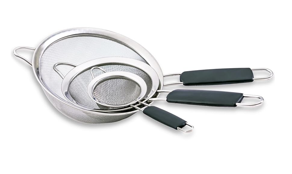 Cucinare Food Strainer Set Premium Stainless Steel Fine