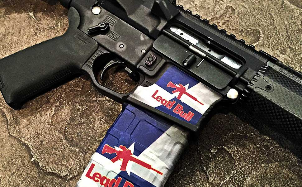 GunSkins Magwell Skin Specialty Vinyl Decal for AR15/M4