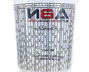 Amazon.com: 32 Ounce (1 Quart) Paint Mix Cups - Calibrated ...