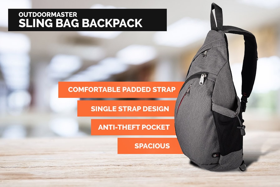 Outdoormaster Sling Bag Crossbody Backpack Men Paul Smith