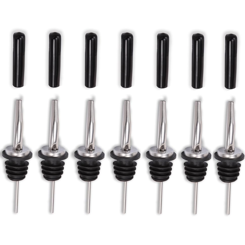 Liquor Pour Spouts Set Stainless Steel bottle spout and