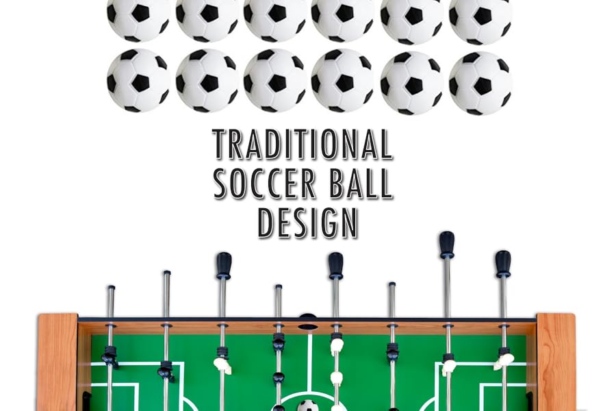 Table Soccer Foosballs Replacements Mini Black and White Soccer Balls Set of 12