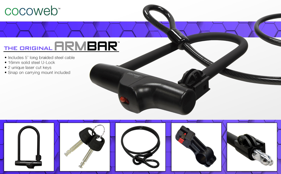 Cocoweb JointLock FourSection Foldable Bicycle Lock