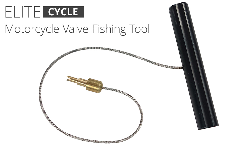 Tire Valve Stem Fishing Tool (With Valve Core Remover