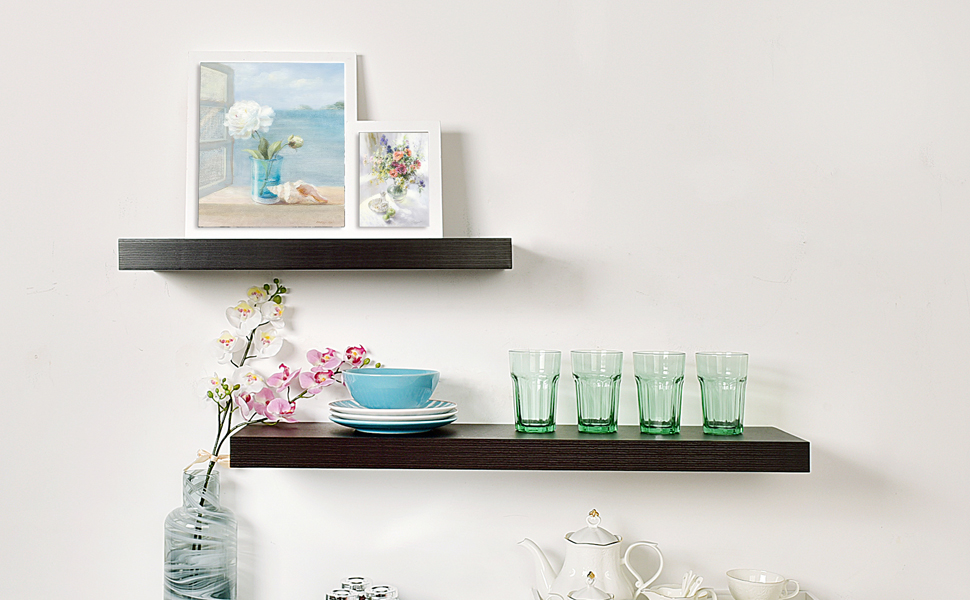 WELLAND 2" Thickness Mission Floating Wall Shelf,approx 36