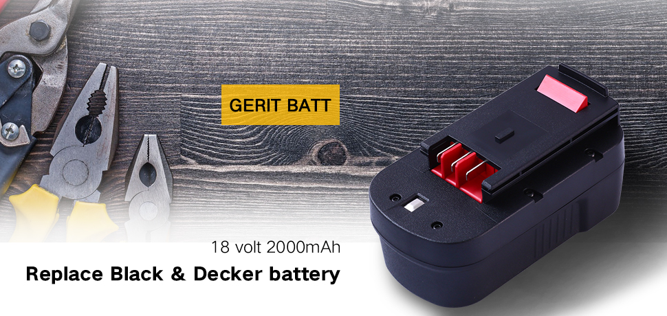 18V 2.0Ah Replace Battery for Black and Decker HPB18 HPB18 