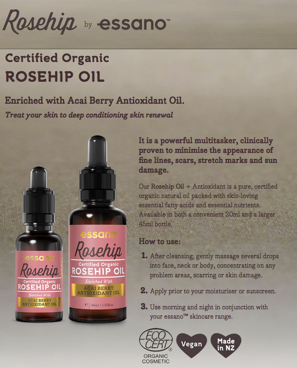 Rosehip By Essano Organic Rosehip Oil with Antioxidant