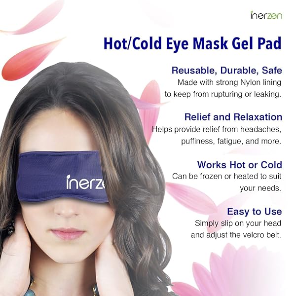 Inerzen Hot or Cold Eye Mask Gel Pad Reusable