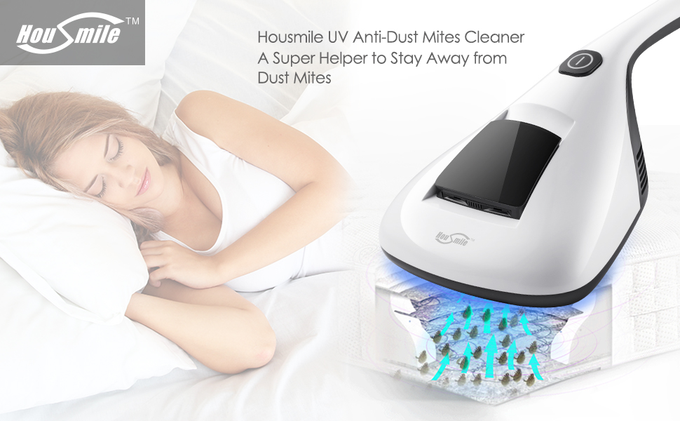 Housmile Antidust Mites Vacuum Cleaner UV Light Advanced Hepa