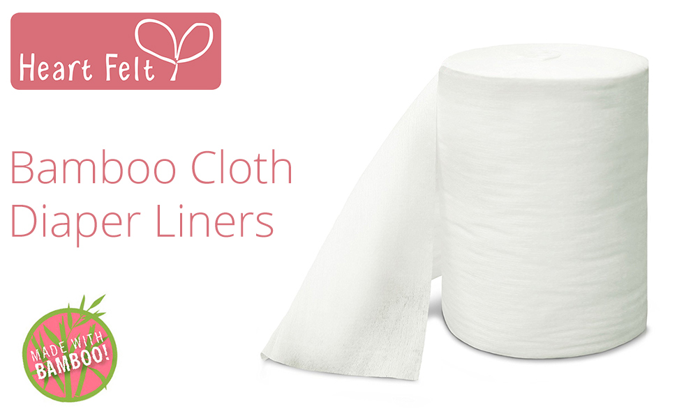 Heart Felt Cloth Diaper Liner Inserts (100 Sheets