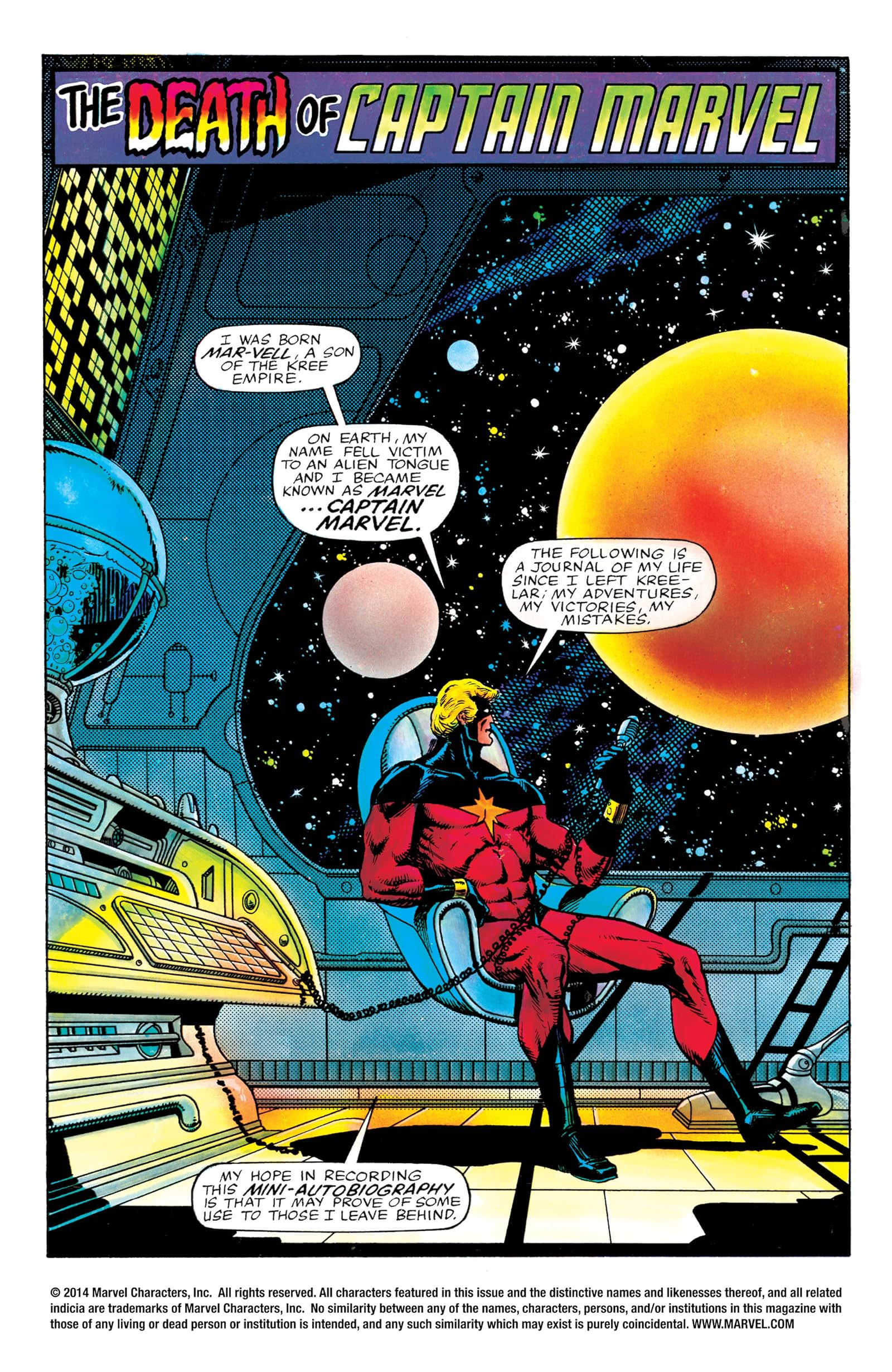 Marvel Graphic Novel 1 The Death Of Captain Marvel Comics By Comixology