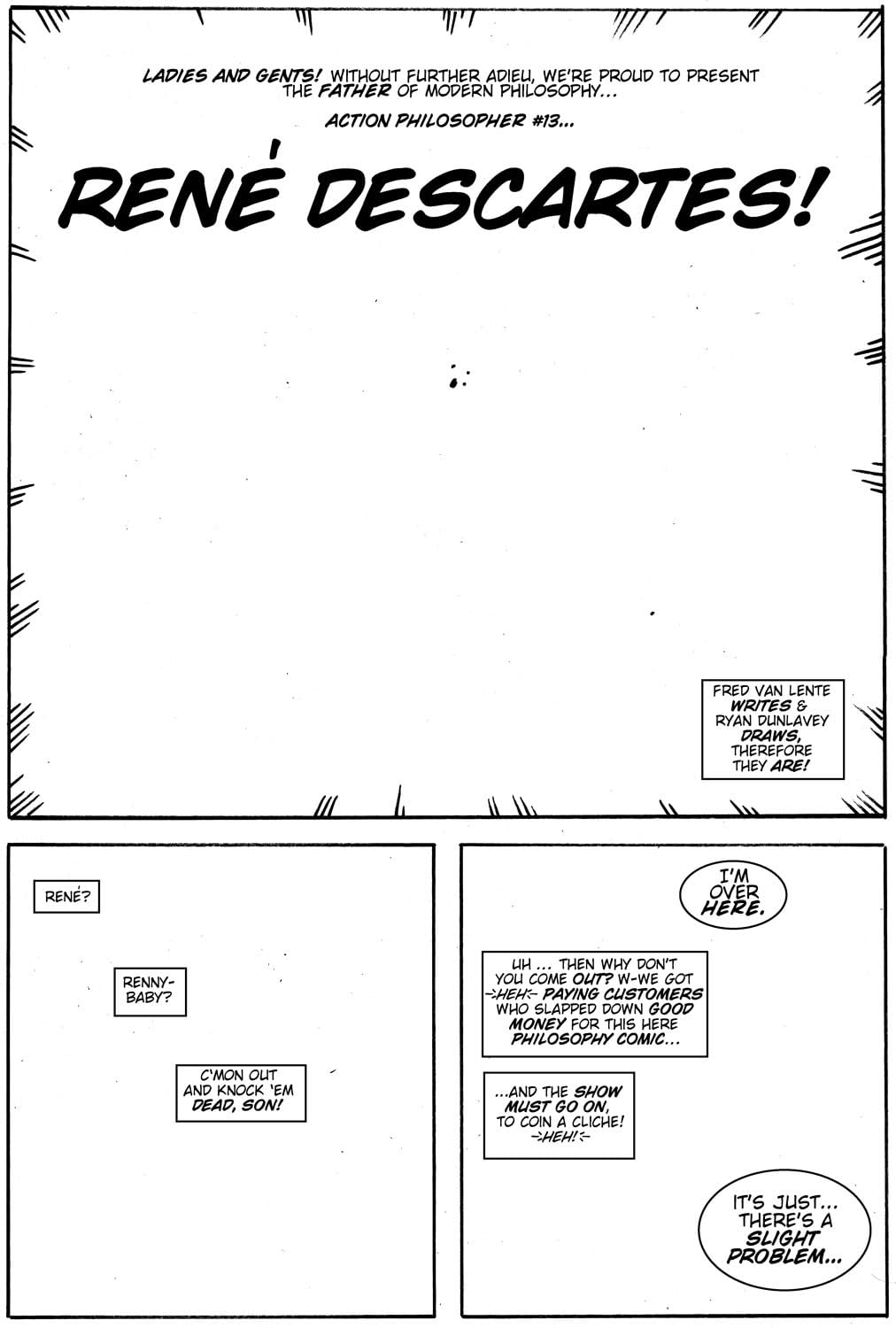 Action Philosophers #8: Descartes & Sartre!