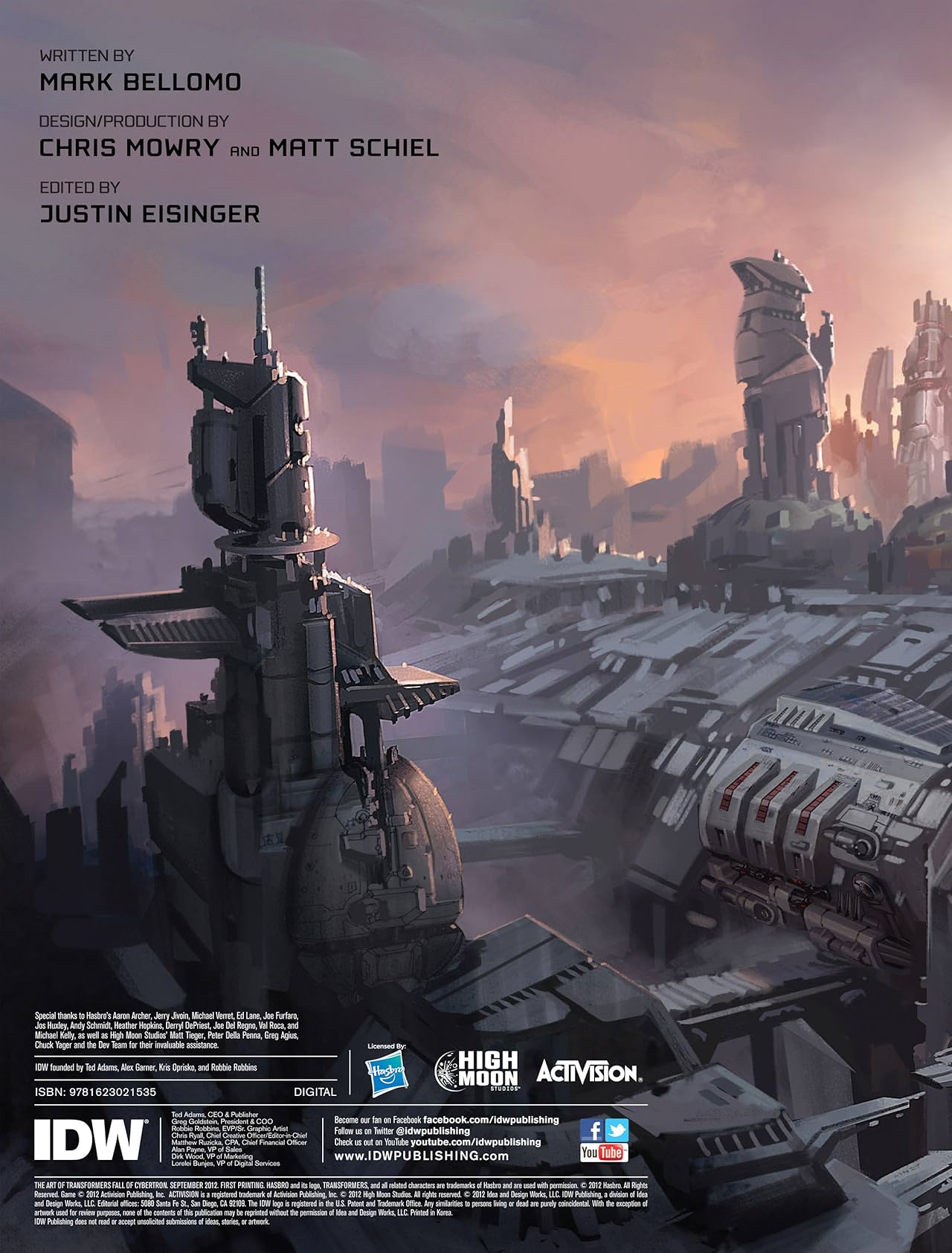 Transformers: Art of Fall of Cybertron