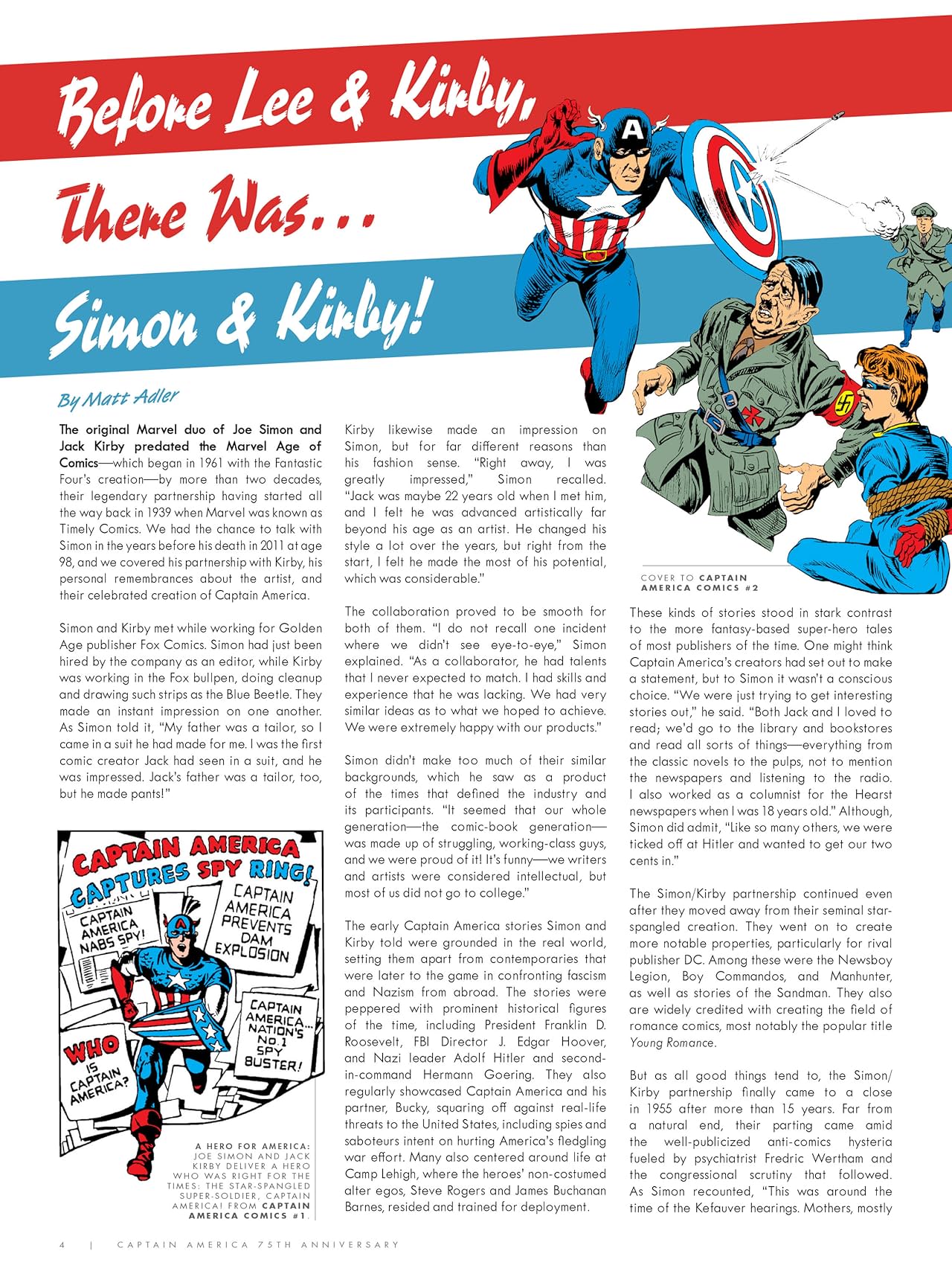 Captain America 75th Anniversary Magazine #1