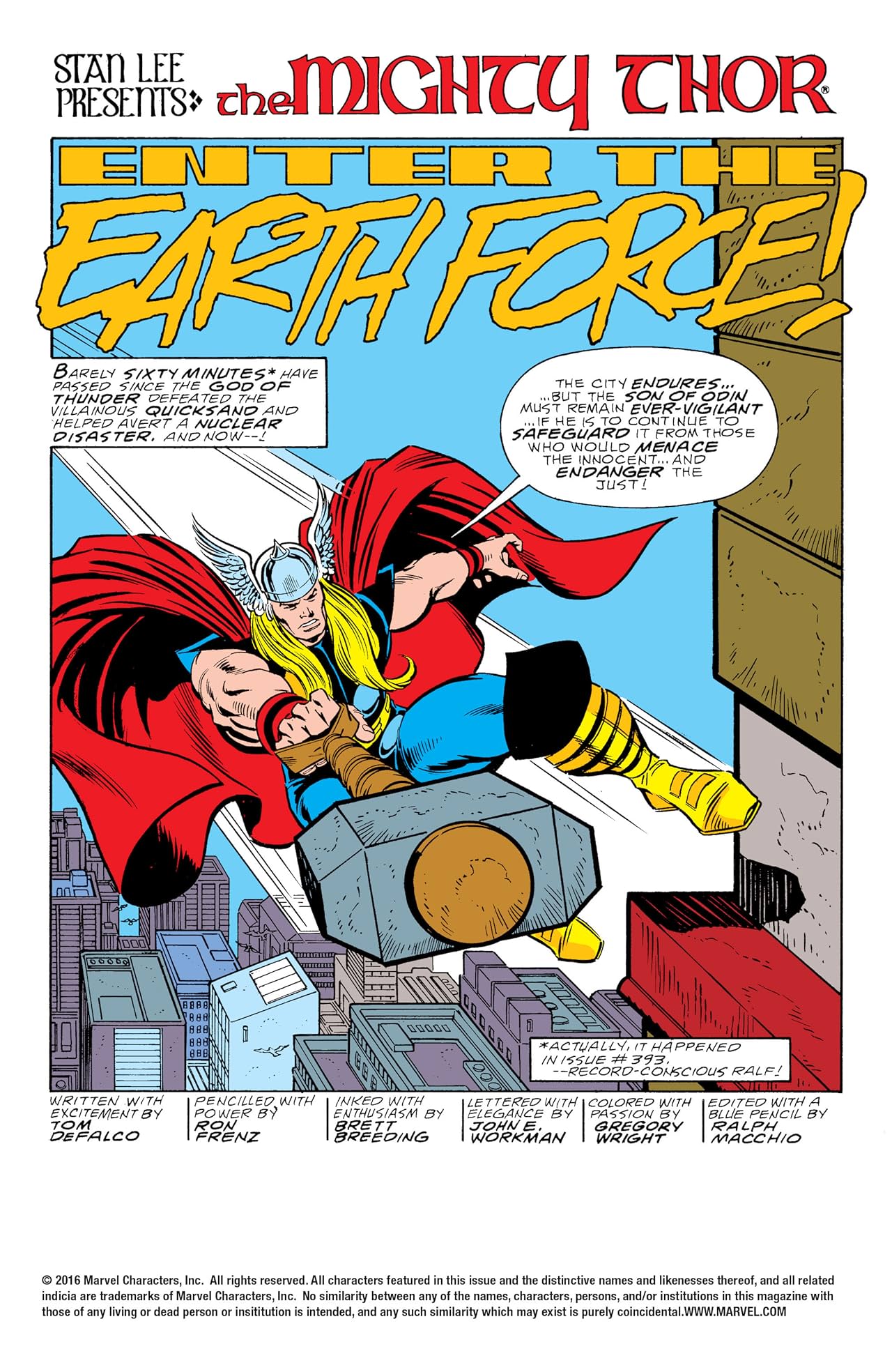 Thor (1966-1996) #395