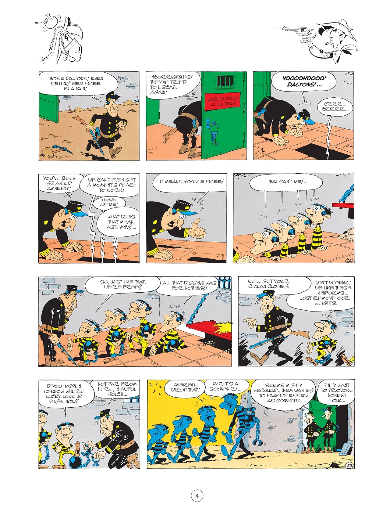 Lucky Luke Vol. 34: The Daltons Always on the Run