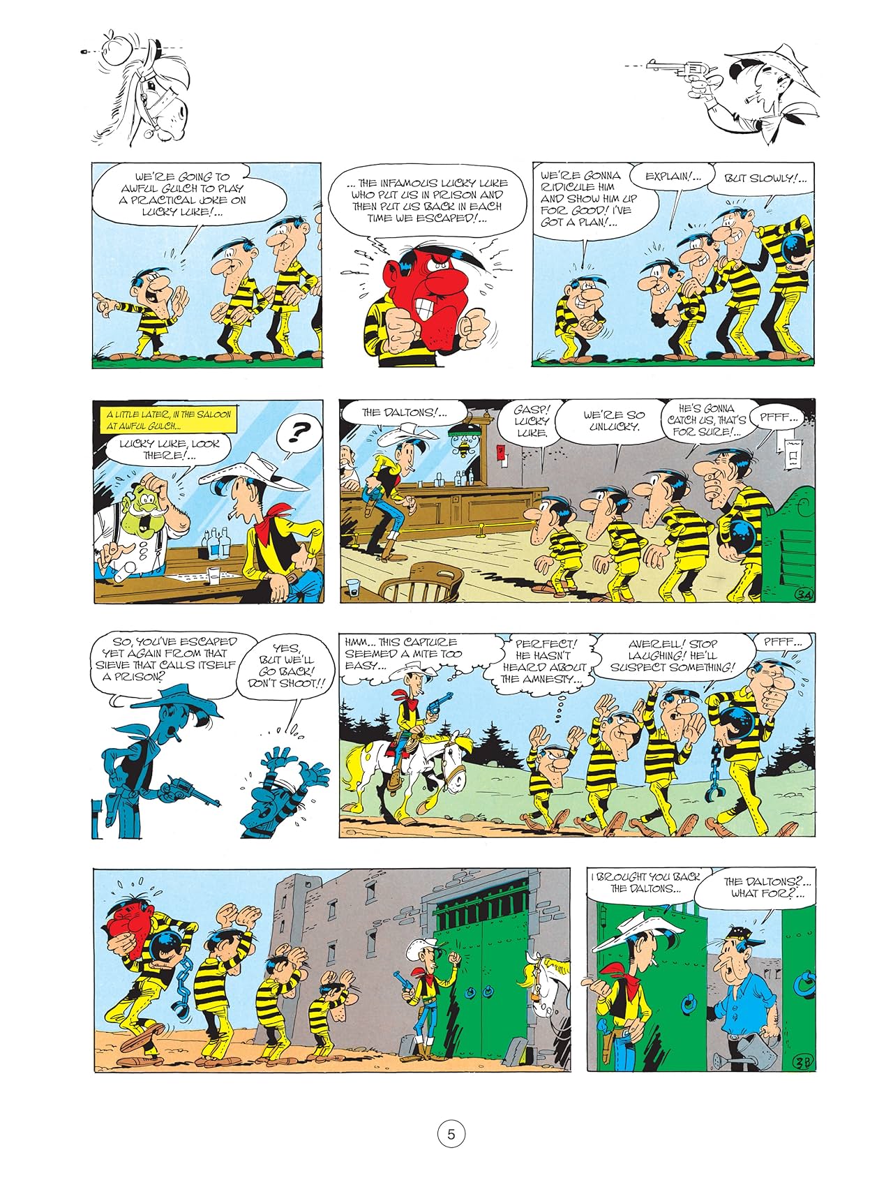 Lucky Luke Vol. 34: The Daltons Always on the Run
