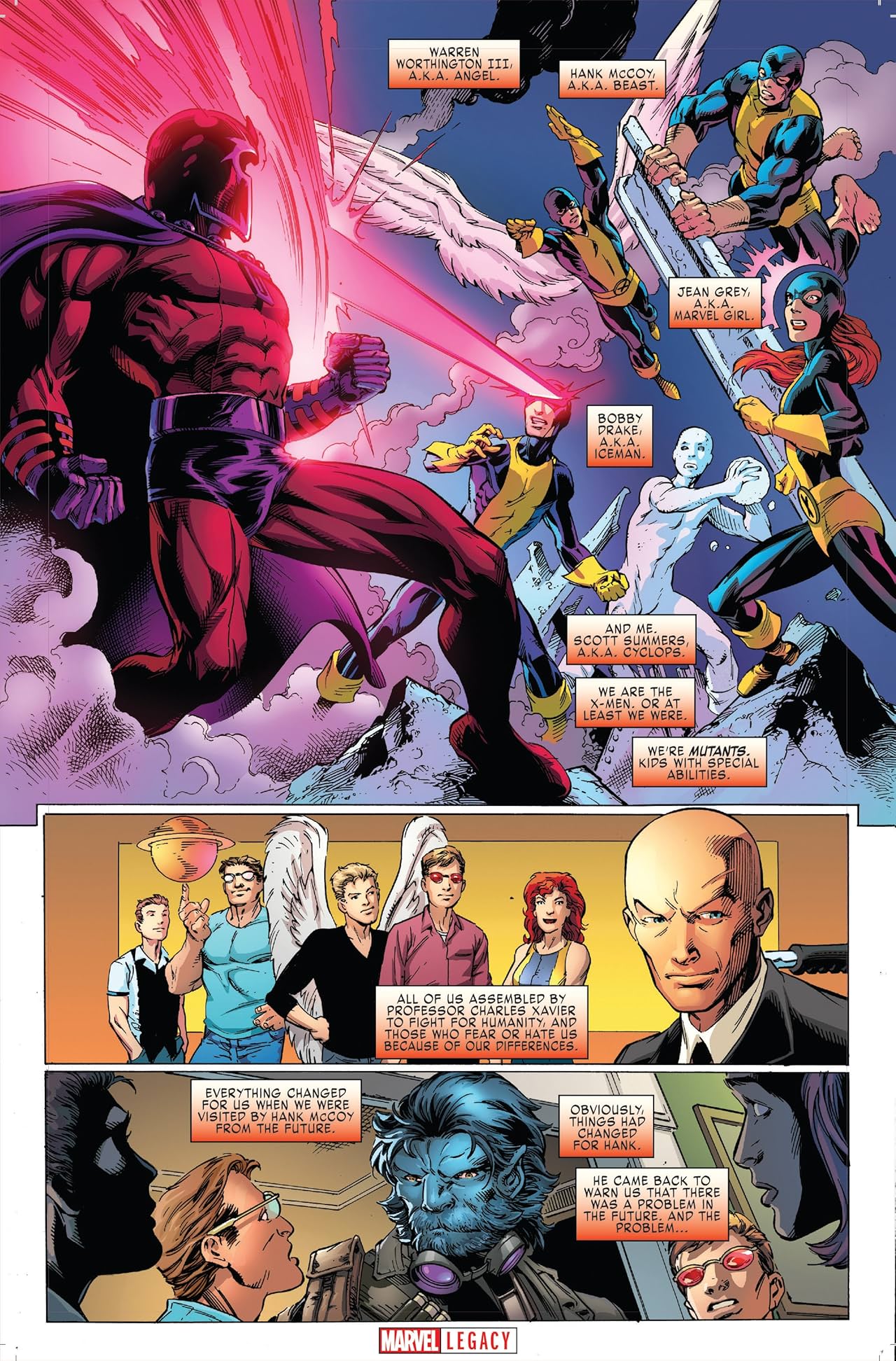 X-Men Blue - Marvel Legacy Primer Pages