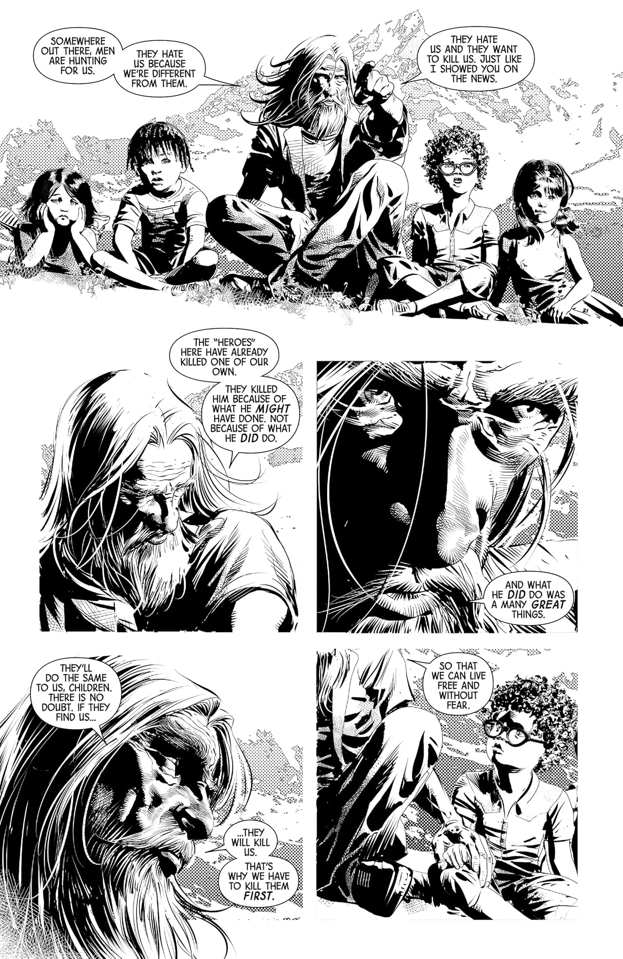 Wolverine: Old Man Logan Vol. 6: Days of Anger - Black and White