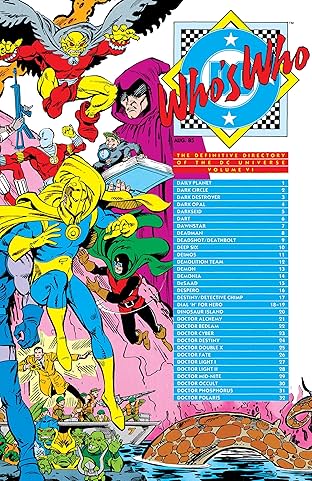 Who's Who: The Definitive Directory of the DC Universe (1985-1987) #6