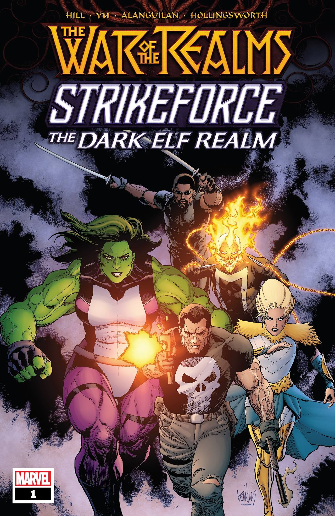 War Of The Realms Strikeforce: The Dark Elf Realm (2019) No.1 War Of The Realms Strikeforce: The Dark Elf Realm (2019) No.1