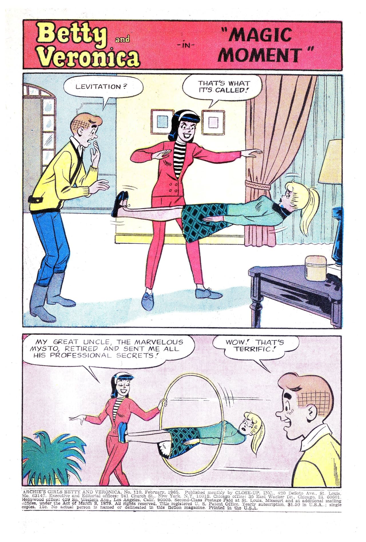 Archie's Girls Betty & Veronica #110