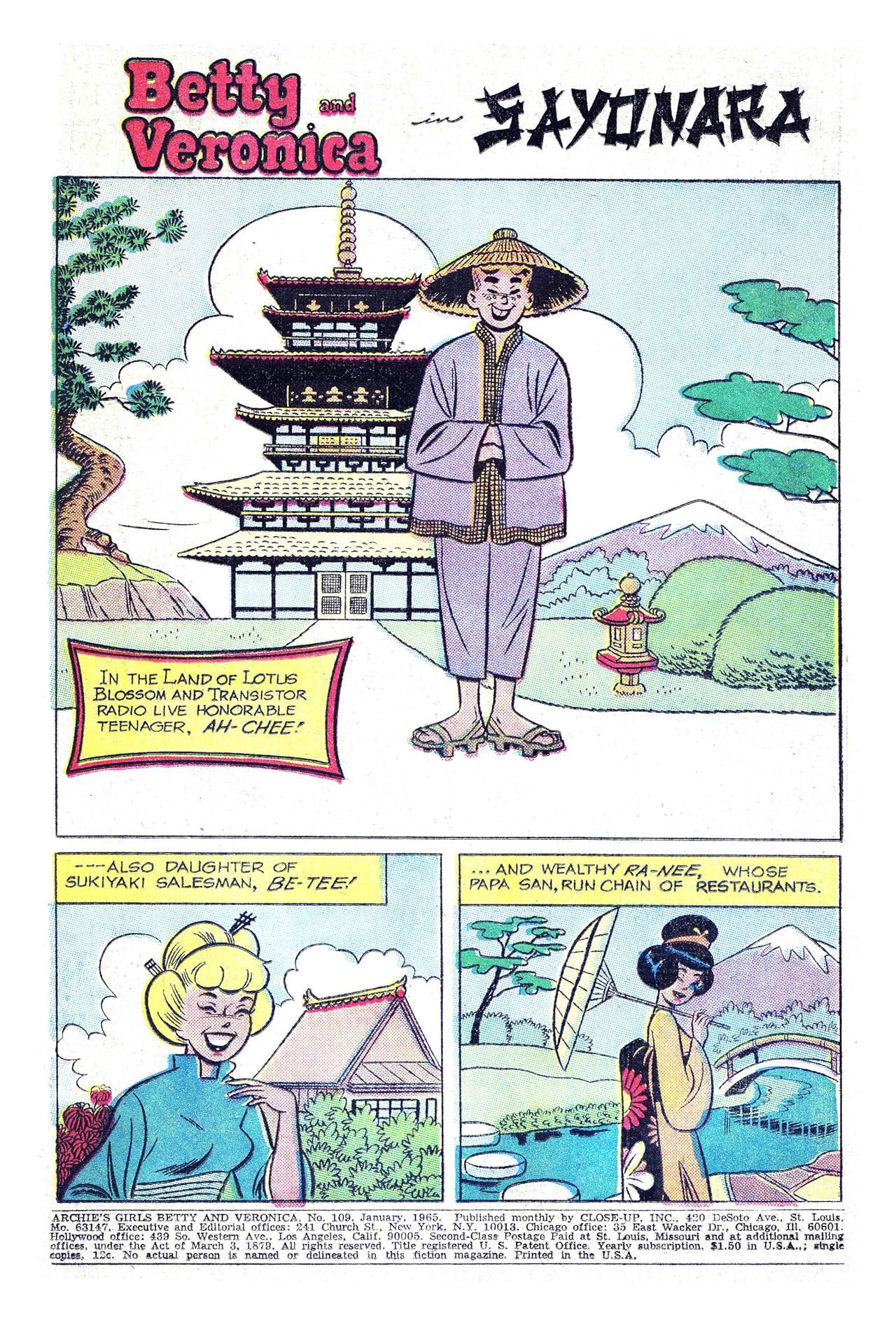 Archie's Girls Betty & Veronica #109