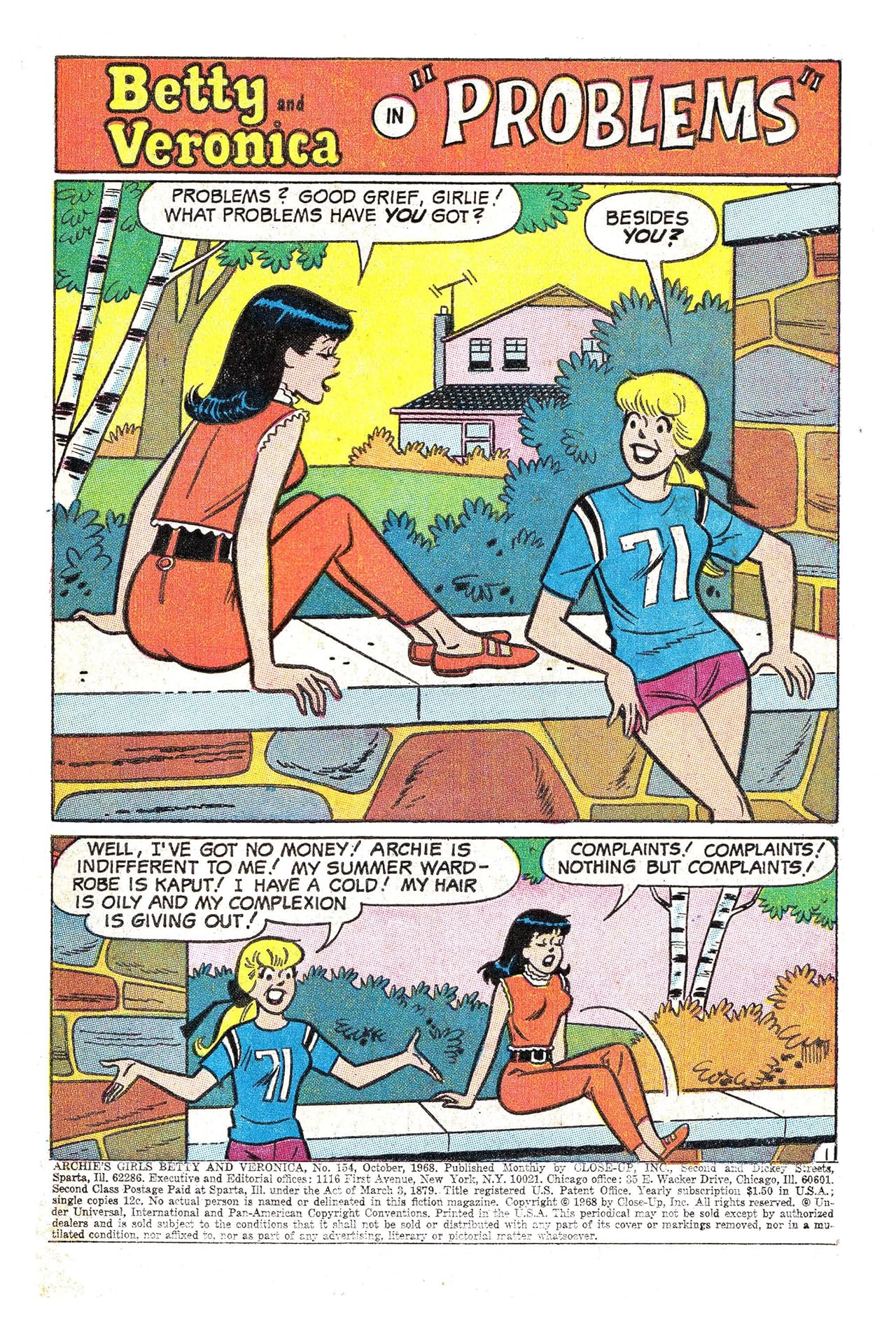 Archie's Girls Betty & Veronica #154