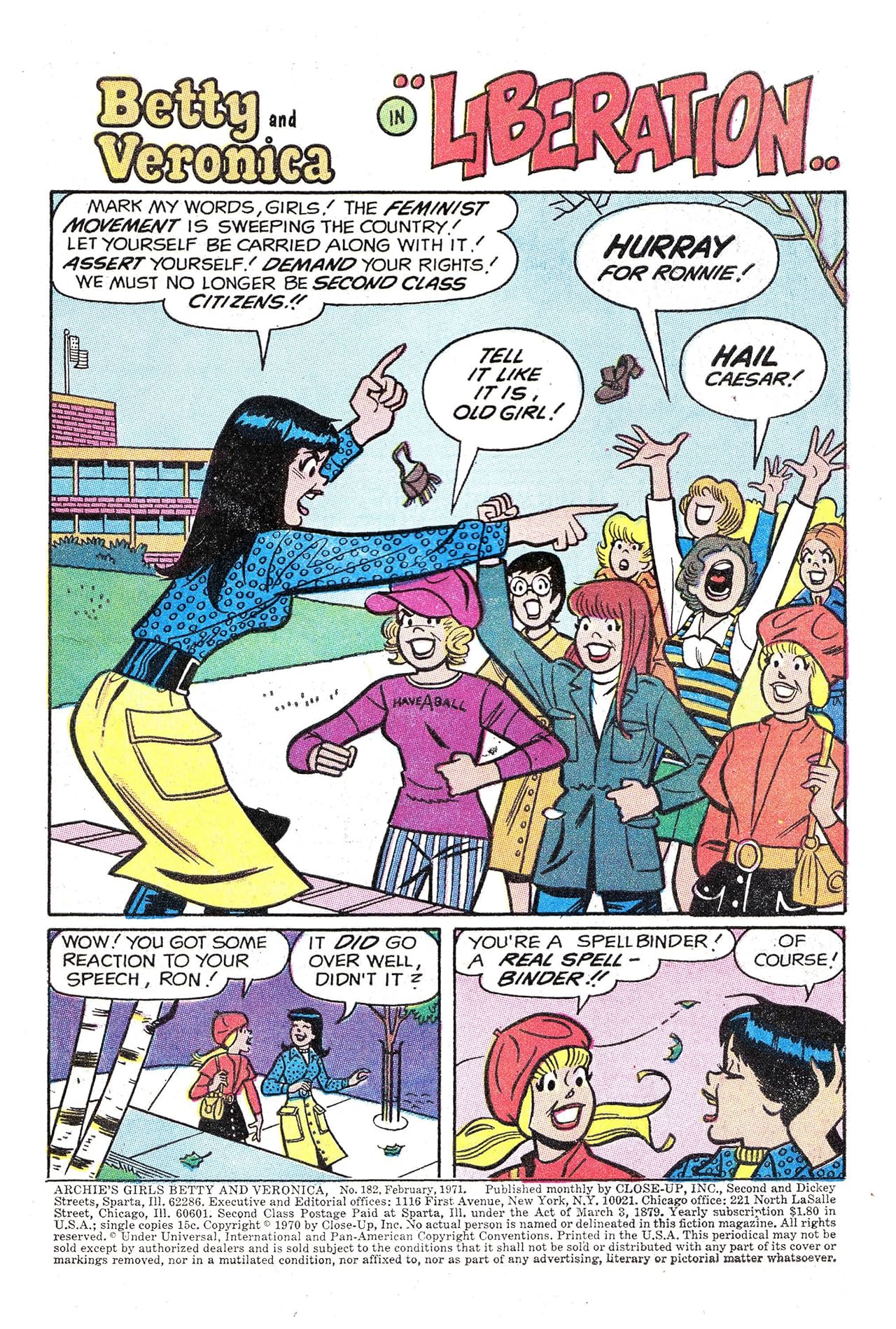 Archie's Girls Betty & Veronica #182