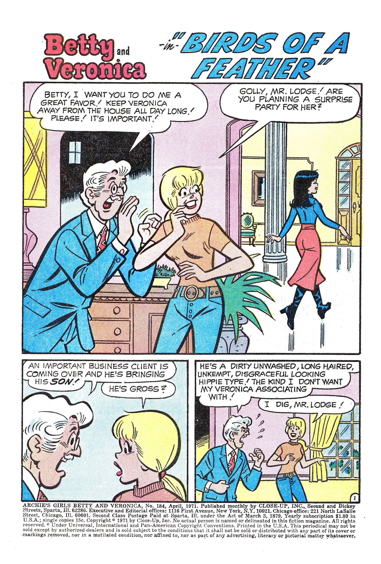 Archie’s Girls Betty & Veronica #184