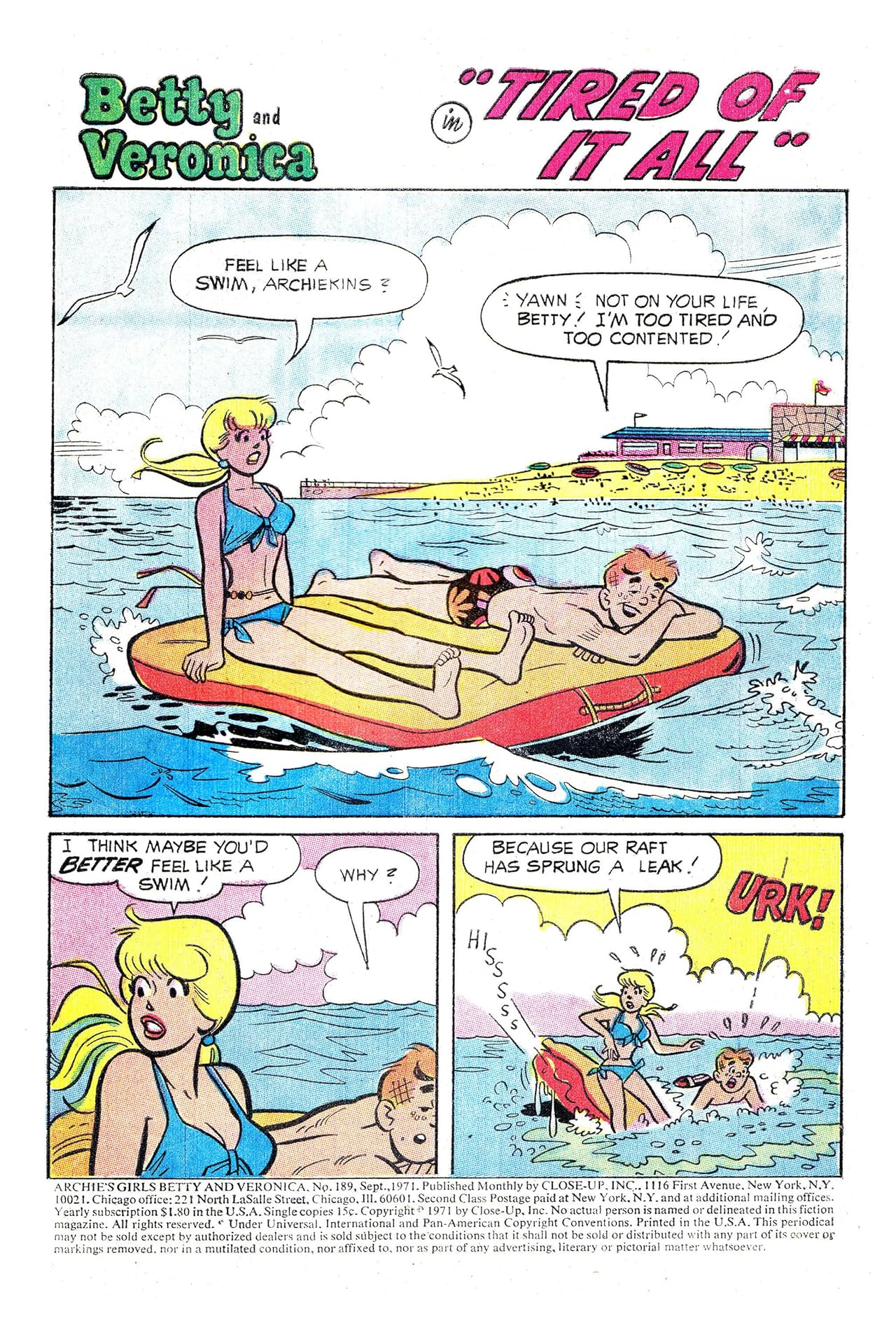 Archie's Girls Betty & Veronica #189
