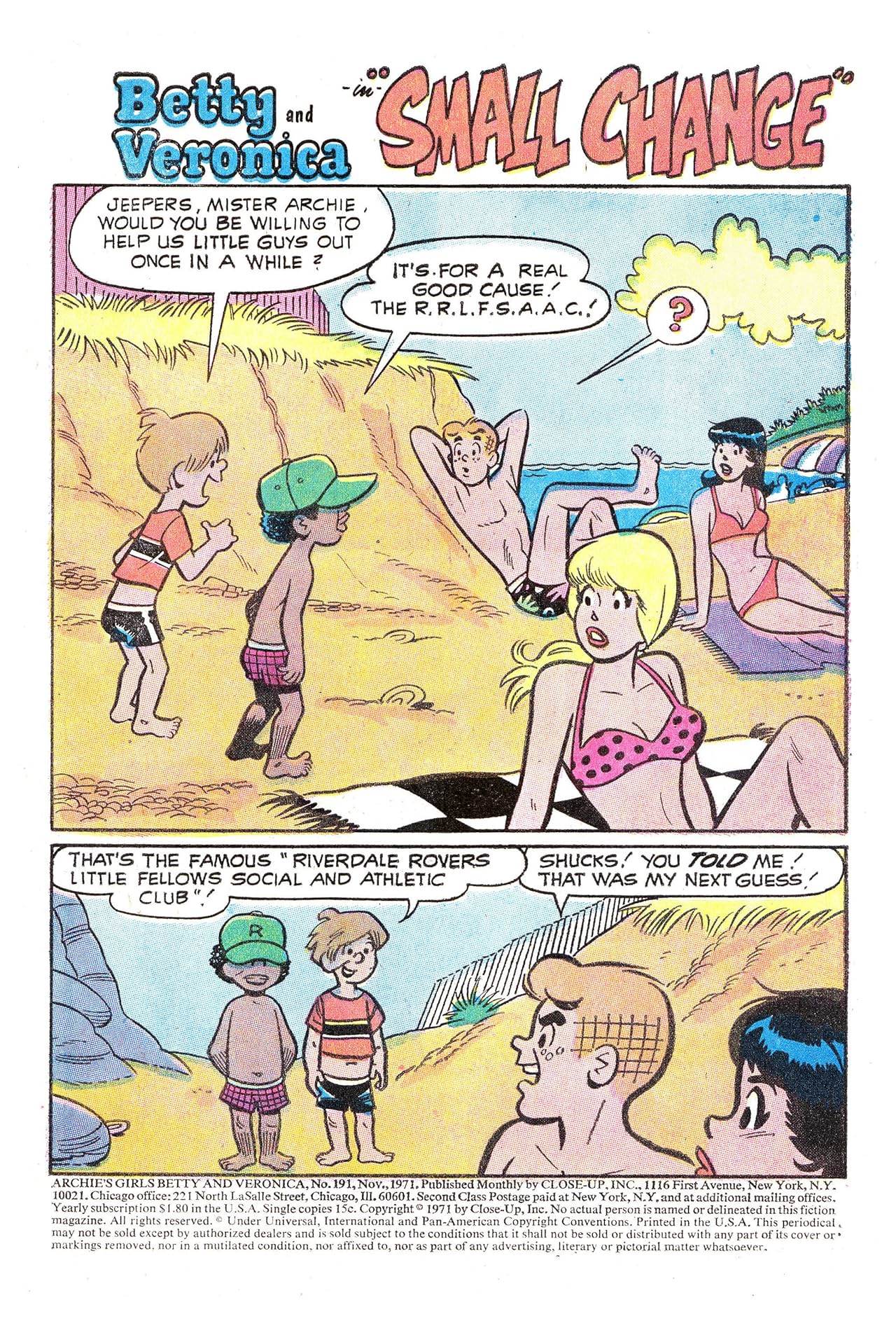 Archie's Girls Betty & Veronica #191