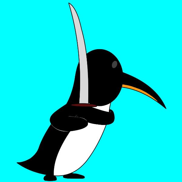 Katana Penguin Comics