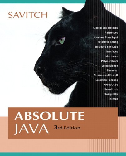 Absolute Java (3rd Edition) by Walter J. Savitch | Goodreads