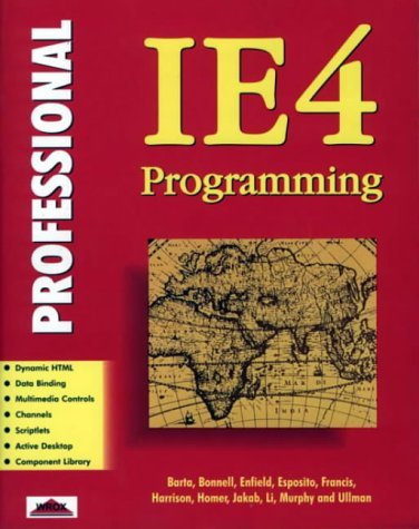 Professional Ie4 Programming book cover