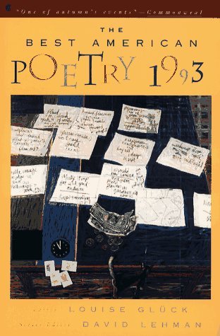 Best American Poetry 1993 book cover