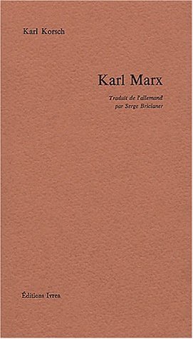 Karl Marx book cover
