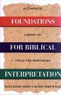 Foundations for Biblical Interpretation book cover