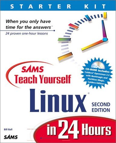 Sams Teach Yourself Linux in 24 Hours book cover