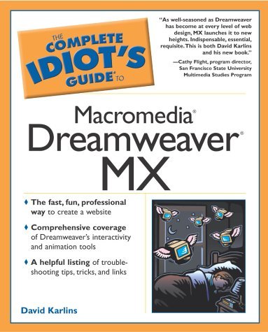 The Complete Idiot's Guide to Macromedia Dreamweaver MX book cover
