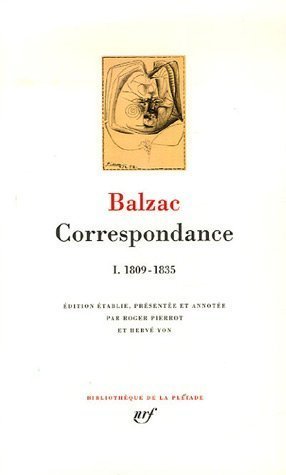 Balzac: Correspondance, par Gallimard book cover 1
